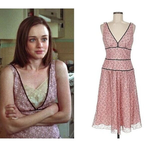 ASO RORY GILMORE GIRLS Lace Virginity Dress Y2K EUC RARE - Picture 1 of 8